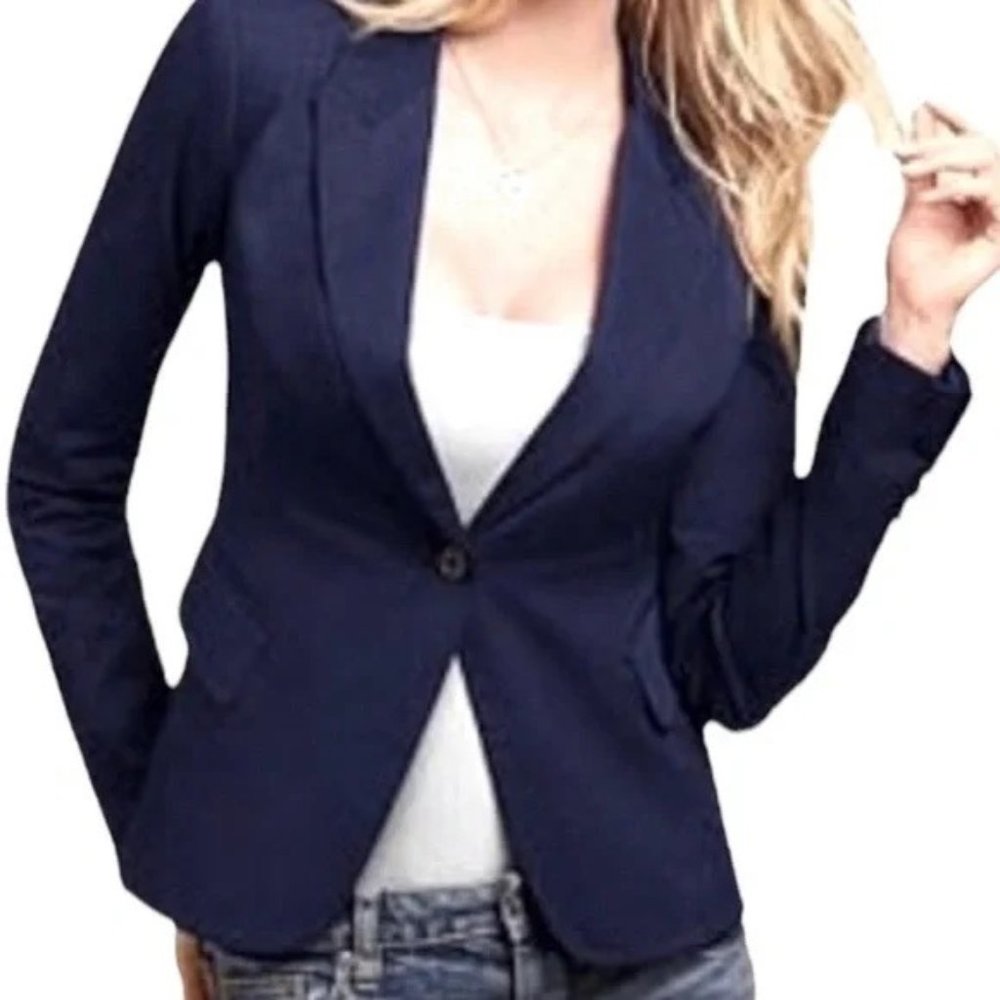 BODY BY VICTORIA | Black Single Button Blazer | Size 2